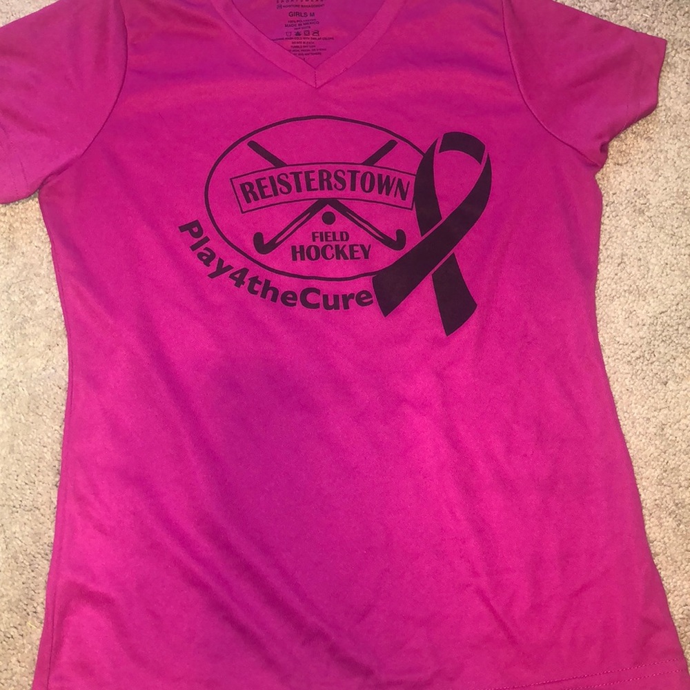 Pink Play for the cure athletic shirt